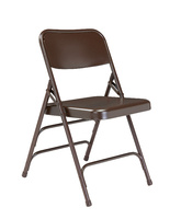 300 Series Deluxe All-Steel Triple Brace Double Hinge Folding Chairs, National Public Seating