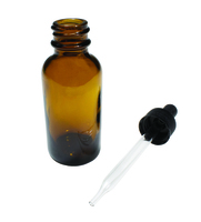 Bottles with Dropper, Boston Round, Amber, United Scientific Supplies