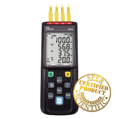 THERMOMETER LOGGING CERTIFIED 4 CHANNEL