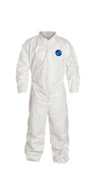 DuPont™ Tyvek® 400 Coveralls with Elastic Wrists and Ankles, Zipper Front Closure, Comfort Fit Design