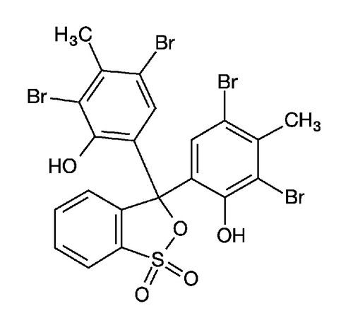 Bromocresol green 0.1% (w/v) in aqueous solution indicator
