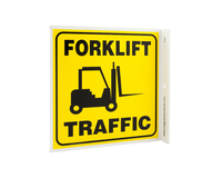 ZING Green Safety Eco Safety Projecting Sign, Forklift Traffic, ZING Enterprises