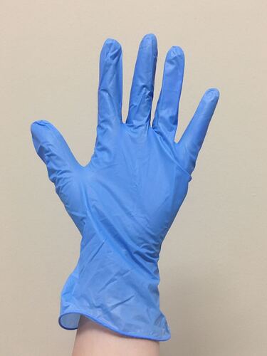VWR* Gloves, examination, Material: Vinyl, Powder free, Colour: Blue, Not Made With Natural Rubber Latex, Disposable, Non-Sterile, Nonchlorinated, Size: Medium