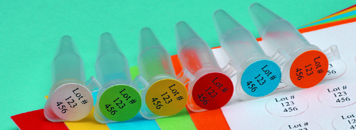 Adhesive Labels on Laser Sheets, Round, Electron Microscopy Sciences