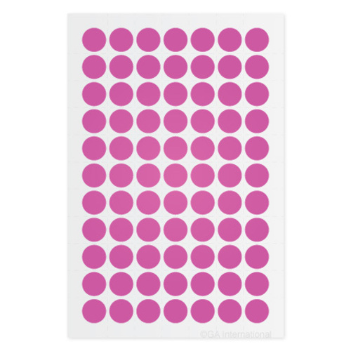 Label Cryo, Color Dots Pink 0.44In PK1