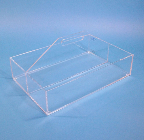 Acrylic tray for lab supplies - 1/4 inch, clear acrylic 18w x 8h x 15d