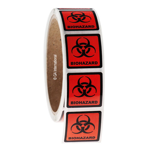 Biohazard Warning Labels, GA International