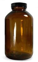 VWR® Packer Style Bottles, Amber, Wide Mouth