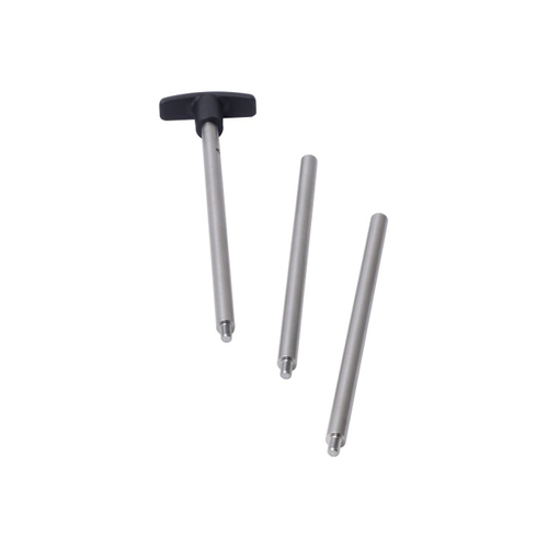 Extension Handle For Use with Probes, Add Up To Three Feet to the Handle of ESD probes, Eliminates the need to Bend During Testing, Rugged Metal Design, Three Piece Consuction Allows it to be Packed Away, For Use With Resistance Meters