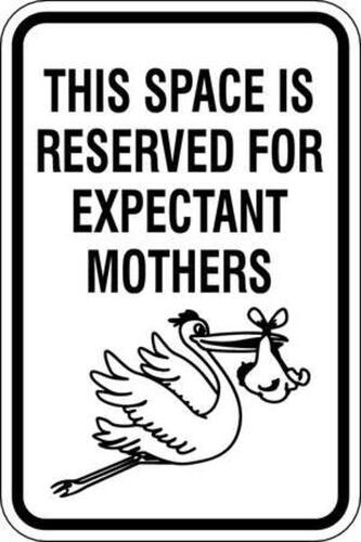 ZING Green Safety Eco Parking Sign Reserved Expectant Mothers