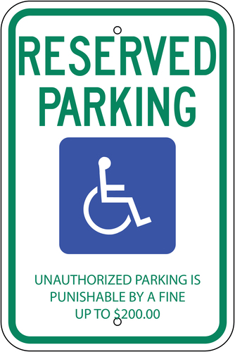 Sign Res Parking Unauthorized Egp 18X12in