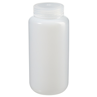 Nalgene® Packaging Bottles, Wide Mouth, HDPE, with Closure, Bulk Packed, Thermo Scientific
