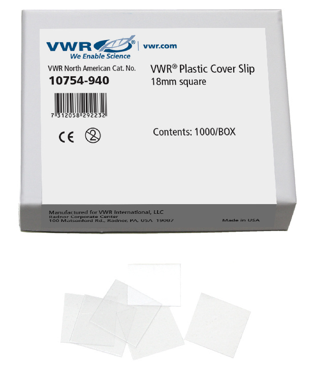 VWR® Microscope Slides and Plastic Coverslips Microscope Slides
