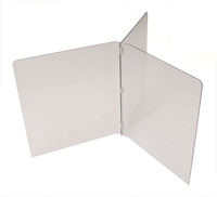 Three-Way Breath Shield Dividers for Square or Round Table, Eagle MHC