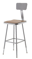 NPS® 6300 Series Heavy - Duty Square - Seat Steel Stools, National Public Seating