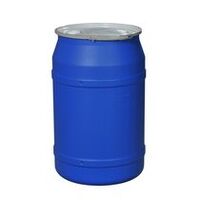 Lab Pack Open Head Poly Drum, 55 Gal, Metal Lever-Lock, 1x2in 1x3/4in Bung Holes, Blue, Dimensions, Exterior: 21in (53.3 cm) Top, 22.5in (57.2 cm) Bottom, 36.375in (92.4 cm) Height