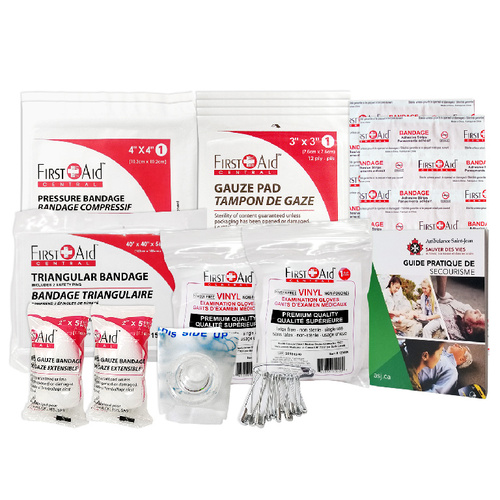 Kit, First Aid On Section 8 Refill, For Ontario workplaces with 1 to 5 workers at any given time.