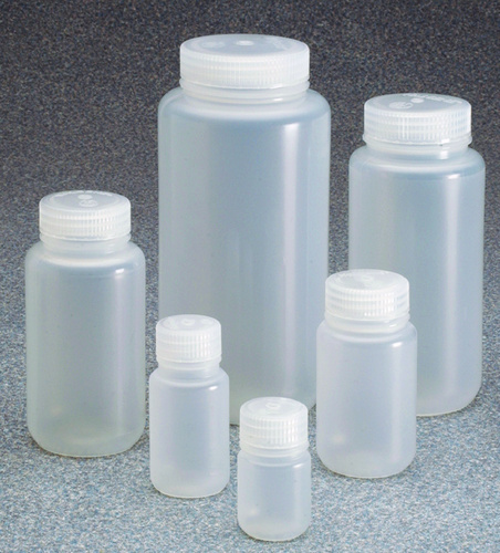 Nalgene Wide-Mouth Bottles - Natural PPCO with Polypropylene Closures, Bulk Pack, Thermo Scientific