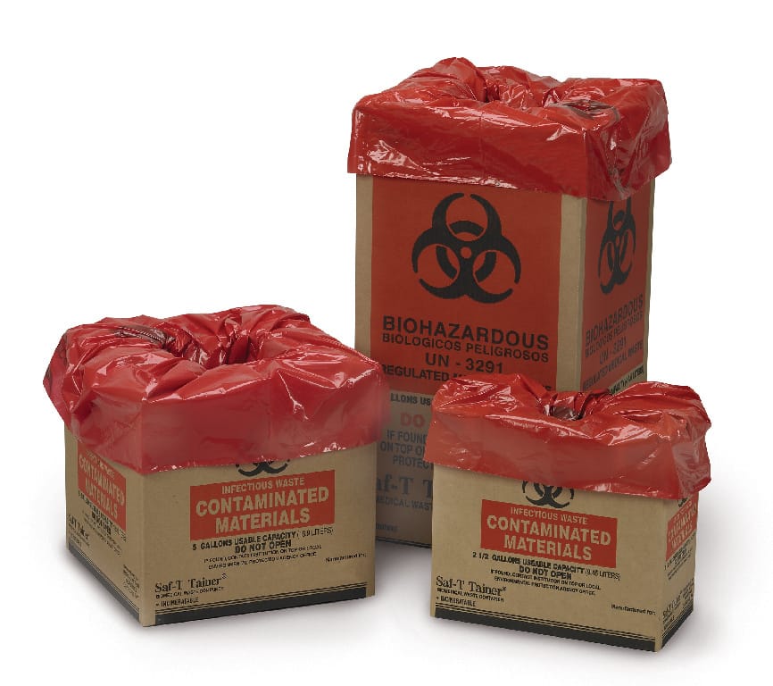 VWR® Biomedical Cardboard Waste Containers Sharps Containers