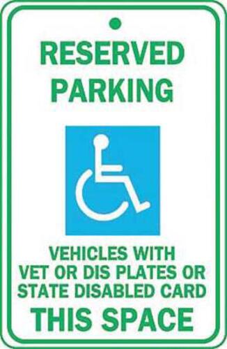 ZING Green Safety Eco Parking Sign, Reserved Parking
