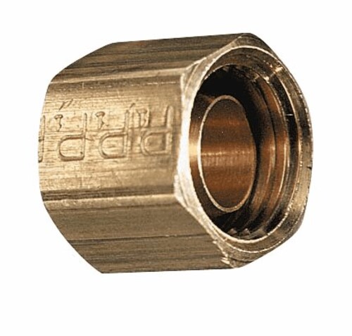 Fitting, Brass Compression Nut Assembly with Ferrule, 1/4" OD