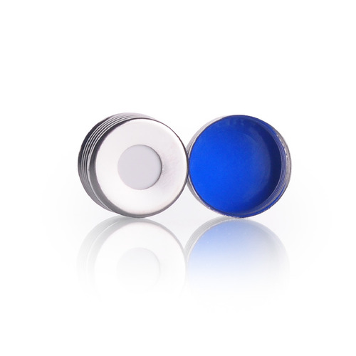 VWR Magnetic Screw Cap, 55A, Thickness: 1.5 mm, Septa type: White Silicone/Blue PTFE