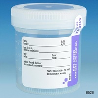 Leak Resistant Urine Collection Containers with Patient I.D. Label, Globe Scientific