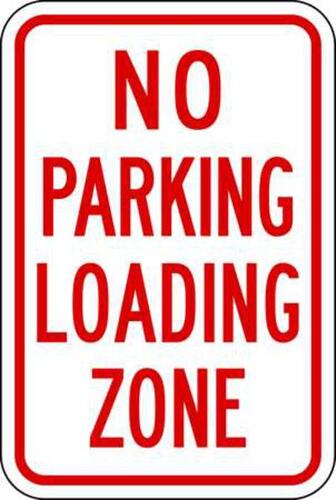 ZING Green Safety Eco Parking Sign, No Parking Loading Zone