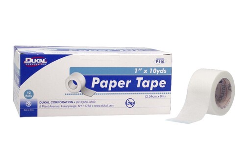 Dukal paper tape is a good quality tape that will hold dressing in place