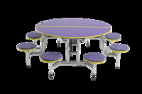 Mobile Stool Tables, 60'Ø, AmTab