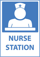 ZING Green Safety Eco Safety Sign NURSE Station