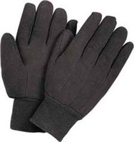 Regular Weight Brown Jersey Gloves, Wells Lamont