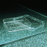 Square Polystyrene Disposable, Sterile Petri Dishes