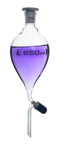 Eisco Glass Separatory Funnels with Screw-Type Stopcock