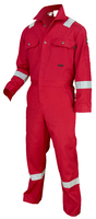 Flame Resistant Deluxe Reflective Coverall with Max Comfort™ Material, Red