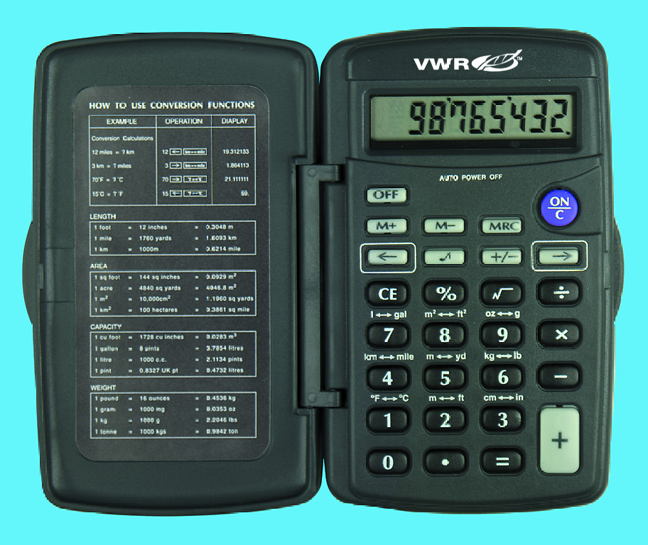 VWR® Pocket Metric Calculator Pocket Calculators