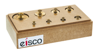 Eisco® 8-Piece Primary Weight Set, Brass