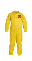 DuPont™ Tychem® 2000 Coveralls with Laydown Collar and Open Wrists and Ankles, Serged Seams
