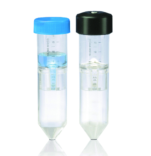Ultarfiltration unit, Vivaspin 20, Polyethersulfone, Molecular weight cut off: 3000, ultrafiltration unit with a unique twin membrane, Desalting and buffer exchange, suitable for starting volumes up to 20 ml for sample concentration with high process flexibility, Volume: 5-20 ml