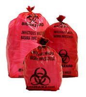 Small Red Biohazard Bags, Unimed-Midwest