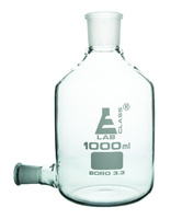 Eisco Glass Aspirator Bottles with Ground Socket Top and Outlet