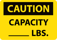 Caution Warehouse Signs, National Marker