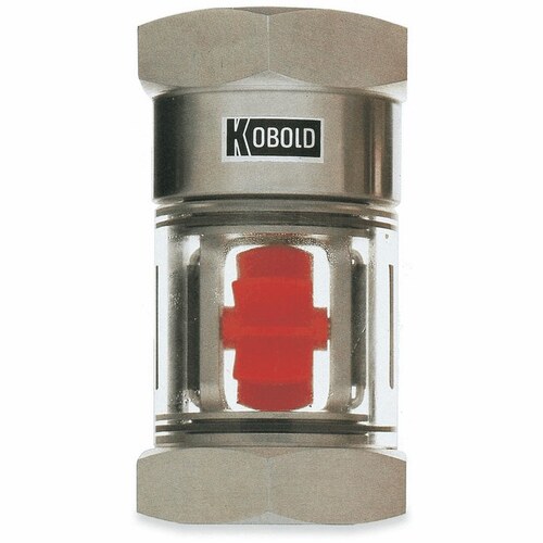 Kobold Industrial Flow Indicator, Stainless Steel Fittings, 6.34 GPM