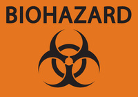 ZING Green Safety Eco Safety Sign, BioHazard