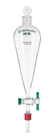 Separatory Funnel with Detachable TFE Drip Tips, Chemglass
