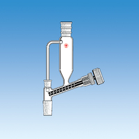 24/40 Powder Dispensing Funnel, Auger Style with 14/20 Cleaning Port, Ace Glass Incorporated