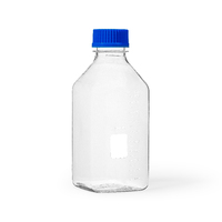 Media/Storage Bottles, GL 45, Square, Clear Plastic (PC)