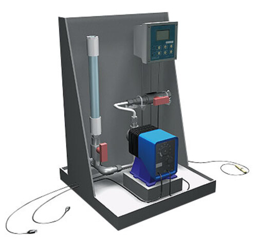 Masterflex® Acid/Base Metering Pump System, 6 GPD, Calibration Column; 115 VAC