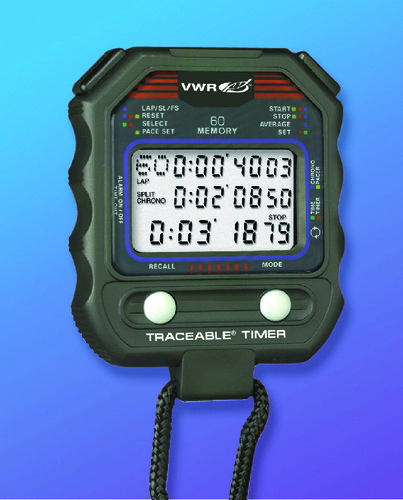 VWR* 60-Memory, Multi-Function Stopwatch with Countdown