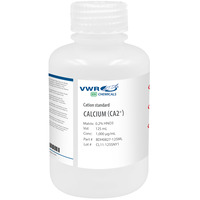 Calcium (Ca2+) Single-Element Ion Cation Standard, 1,000 µg/ml (1,000 ppm), VWR Chemicals BDH®